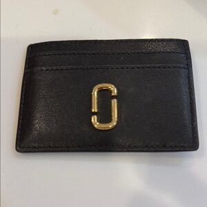 EXCELLENT CONDITION Marc Jacobs Black Leather Card Holder